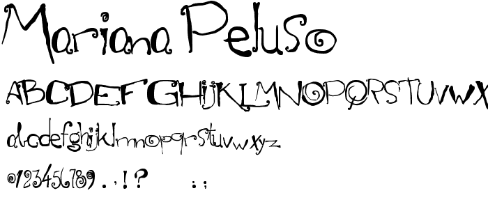 Mariana Peluso font